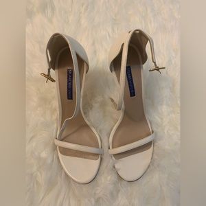 Stuart Weitzman Nudistsong Sandals, White, US 8